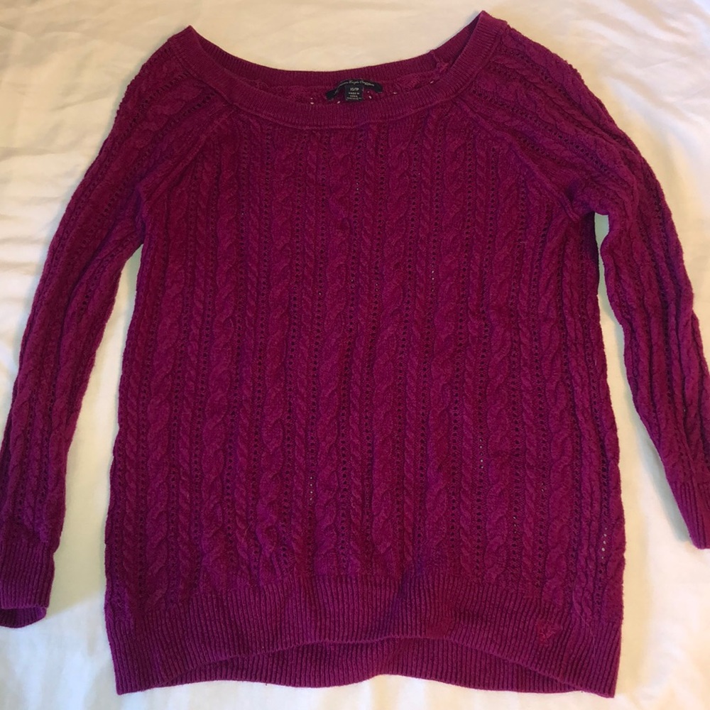 Vibrant purple sweater